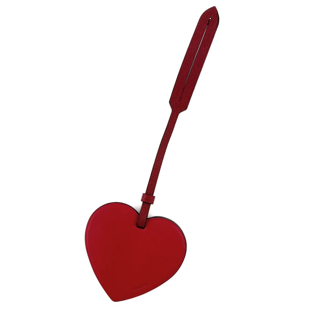 COACH Remade Heart Bag Charm, RED